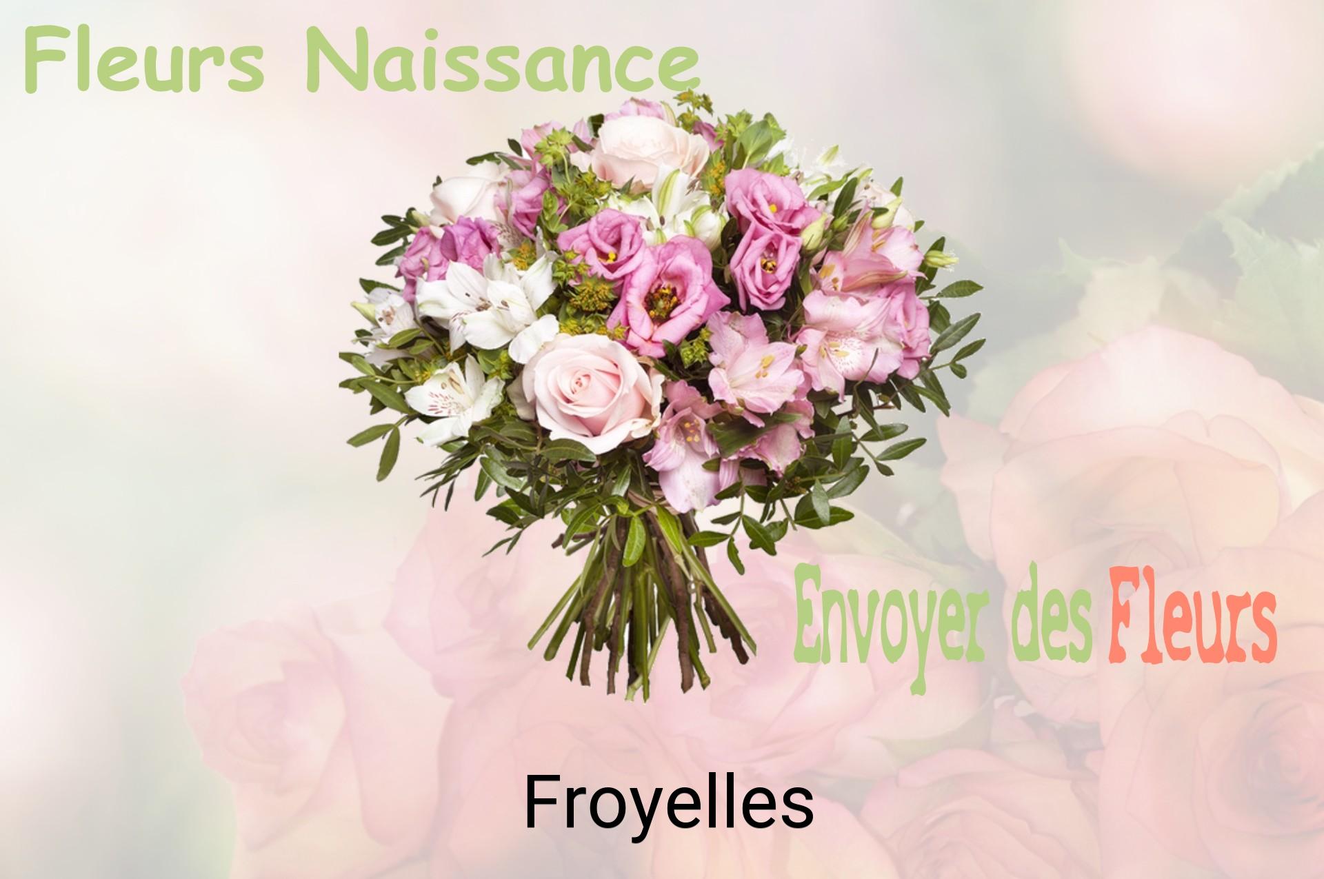 Bouquet de fleurs de naissance livré à Froyelles